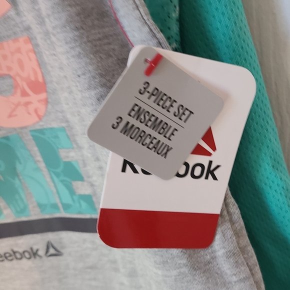 (1616) Reebok Toddler Boys 3 Piece Set, Size: 4T  Color: Pool Green (NWT) - Picture 8 of 12